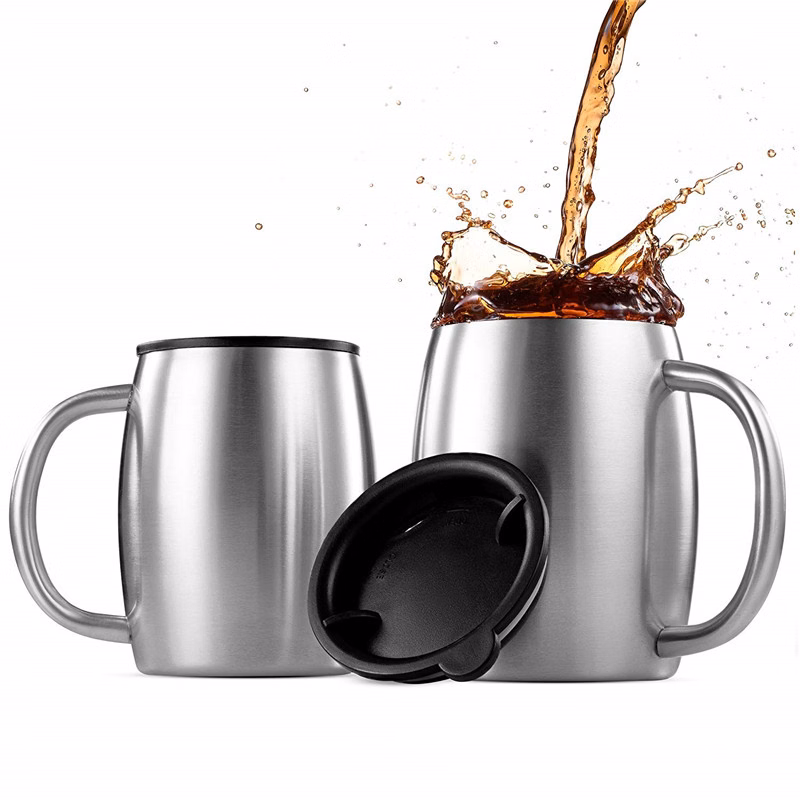 16oz. Durable Double Wall Stainless Steel Insulated Mug