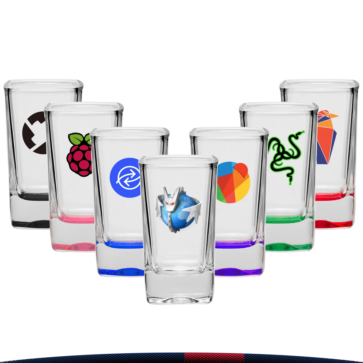 3 oz. Nork Square Shot Glasses 1