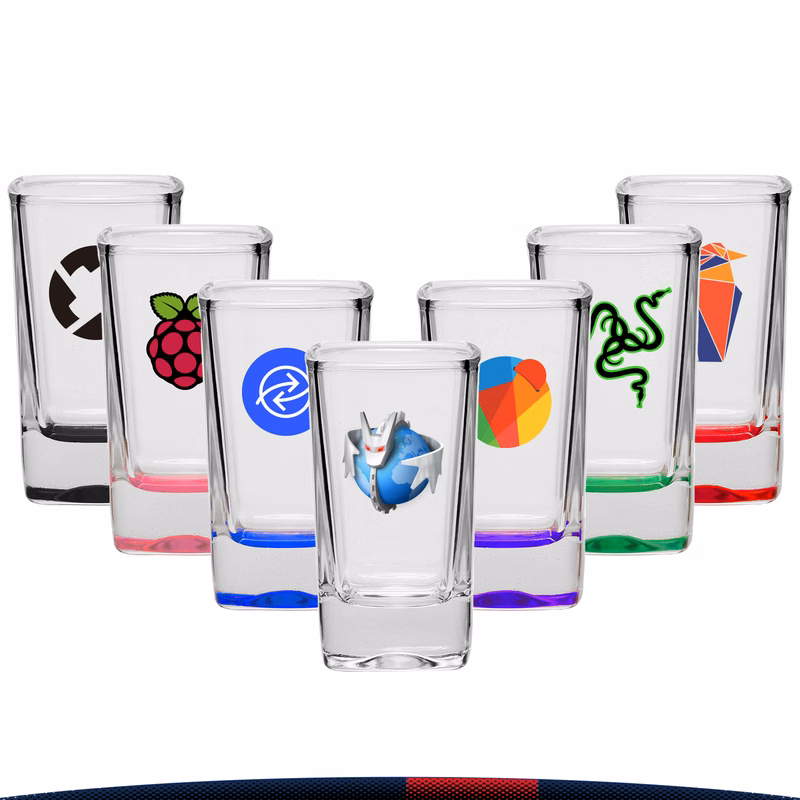 3 oz. Nork Square Shot Glasses