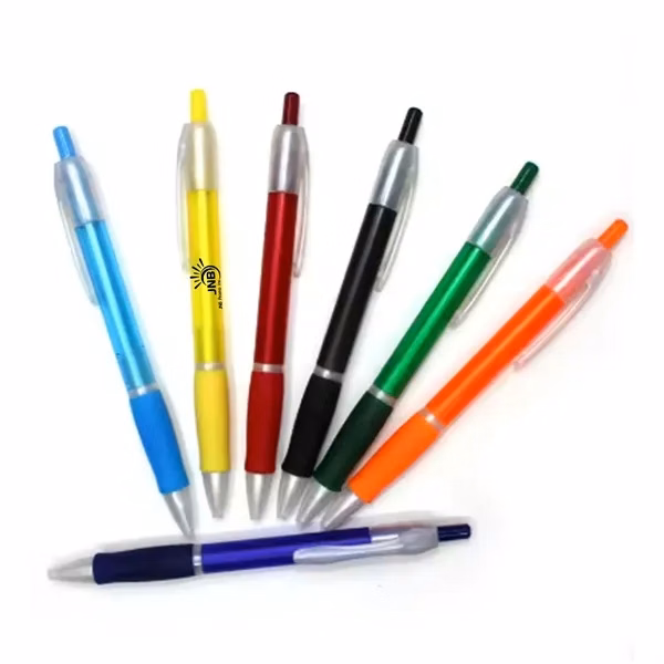 Stylish Translucent Clickable Pen with Grip
