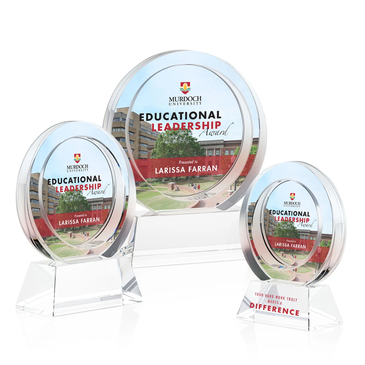 Templeton VividPrint™ Award on Base - Clear 1