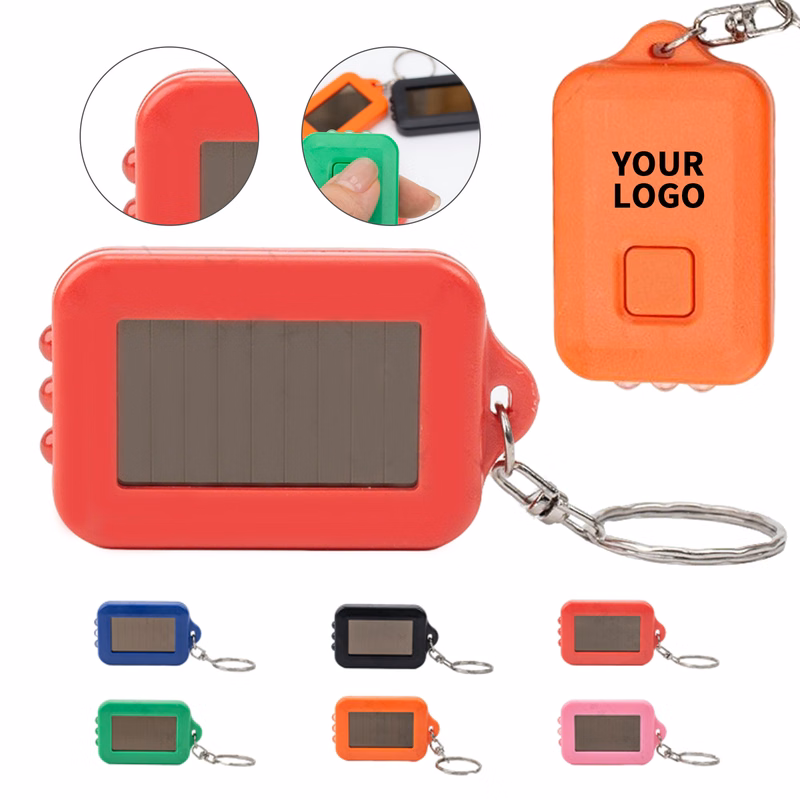 Solar Powered Keychain Flashlight