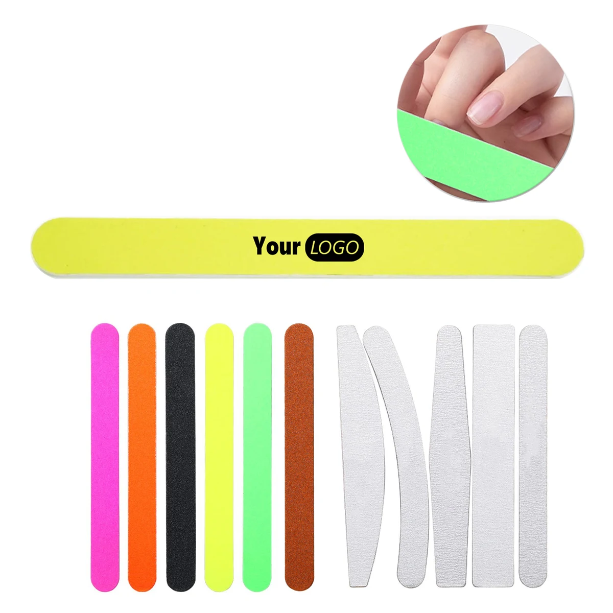 Double Sided Neon Nail File with Multiple Colors 1