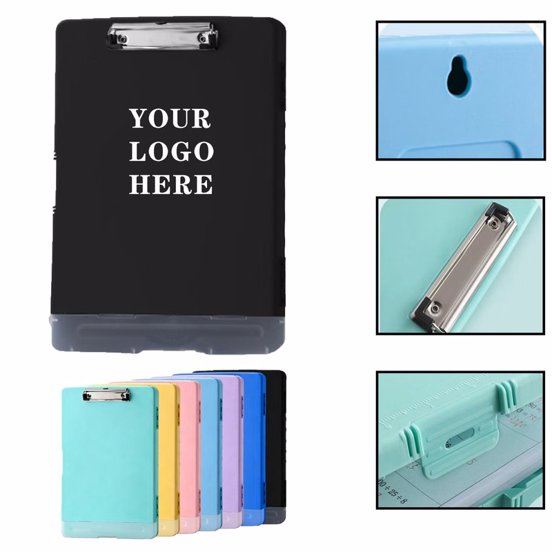 Multifunctional A4 PP Clipboard With File Box For Office & School
