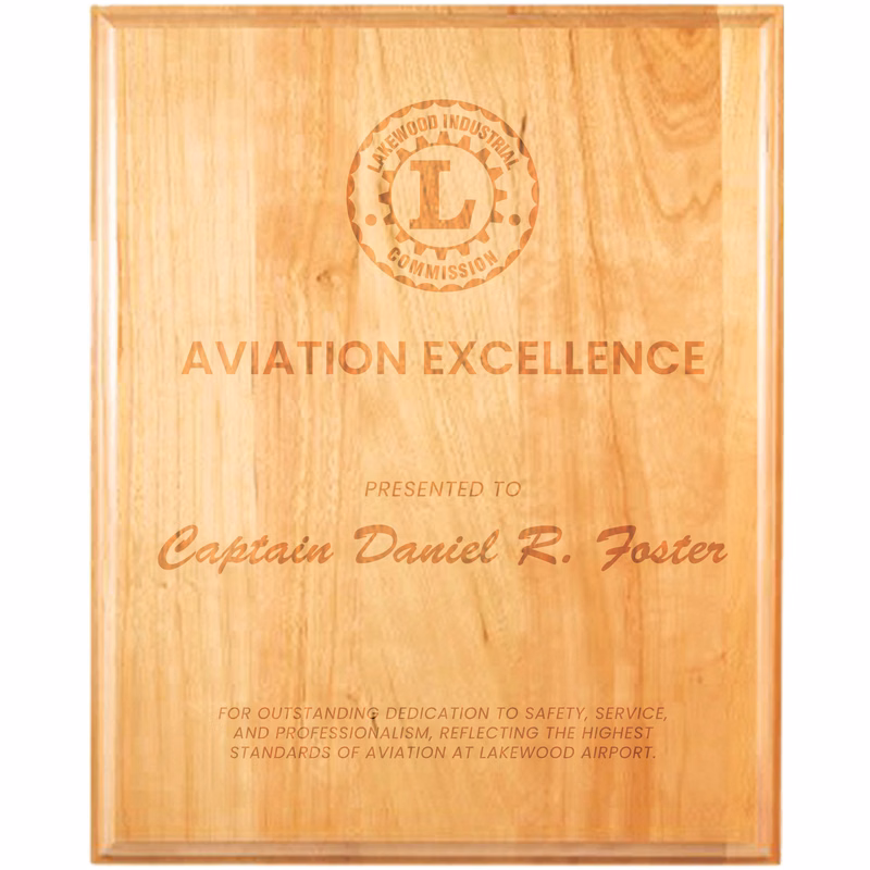 10" x 13" Genuine Cherry Plaque
