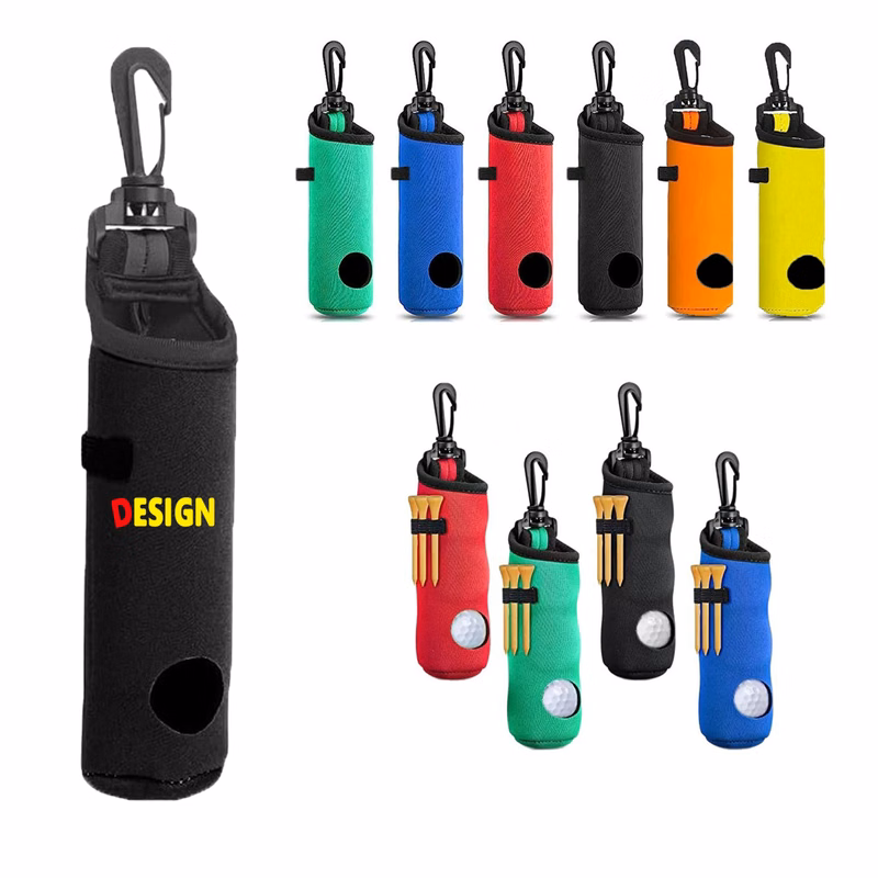 Golf Ball Storage Bag In Neoprene With Carabiner