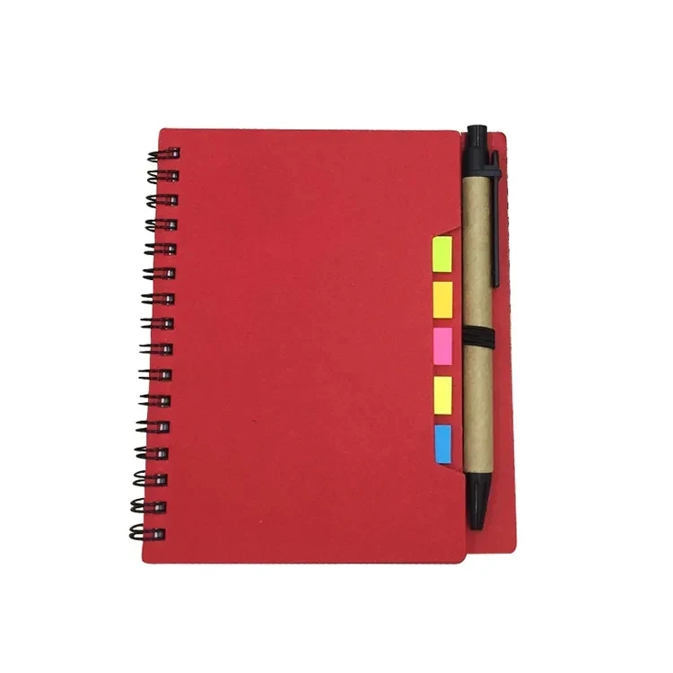 2025 Custom 350G Kraft Paper Notebook with Pen 5.71 " x 4.57 1