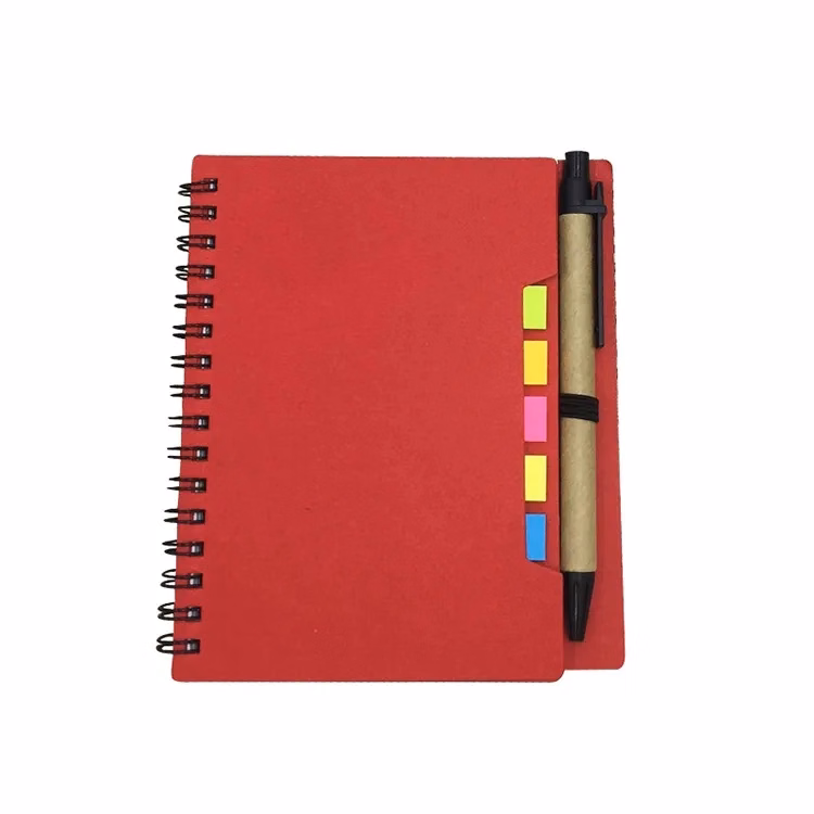 2025 Custom 350G Kraft Paper Notebook with Pen 5.71 " x 4.57