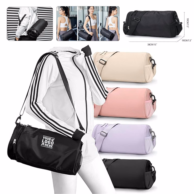 Men Women Water-resistant Travel Duffel Sport Small Gym Workout Bag With Shoes