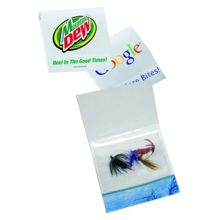 Three Flies in Fishing Matchbook 1