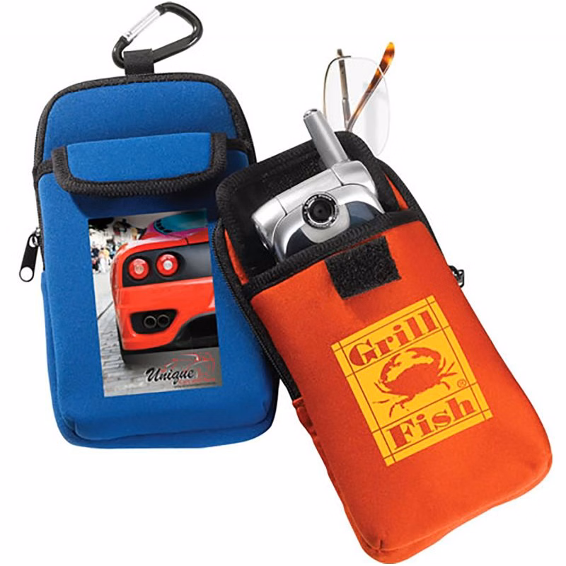 Electronic Holder w/Carabiner - Full Color