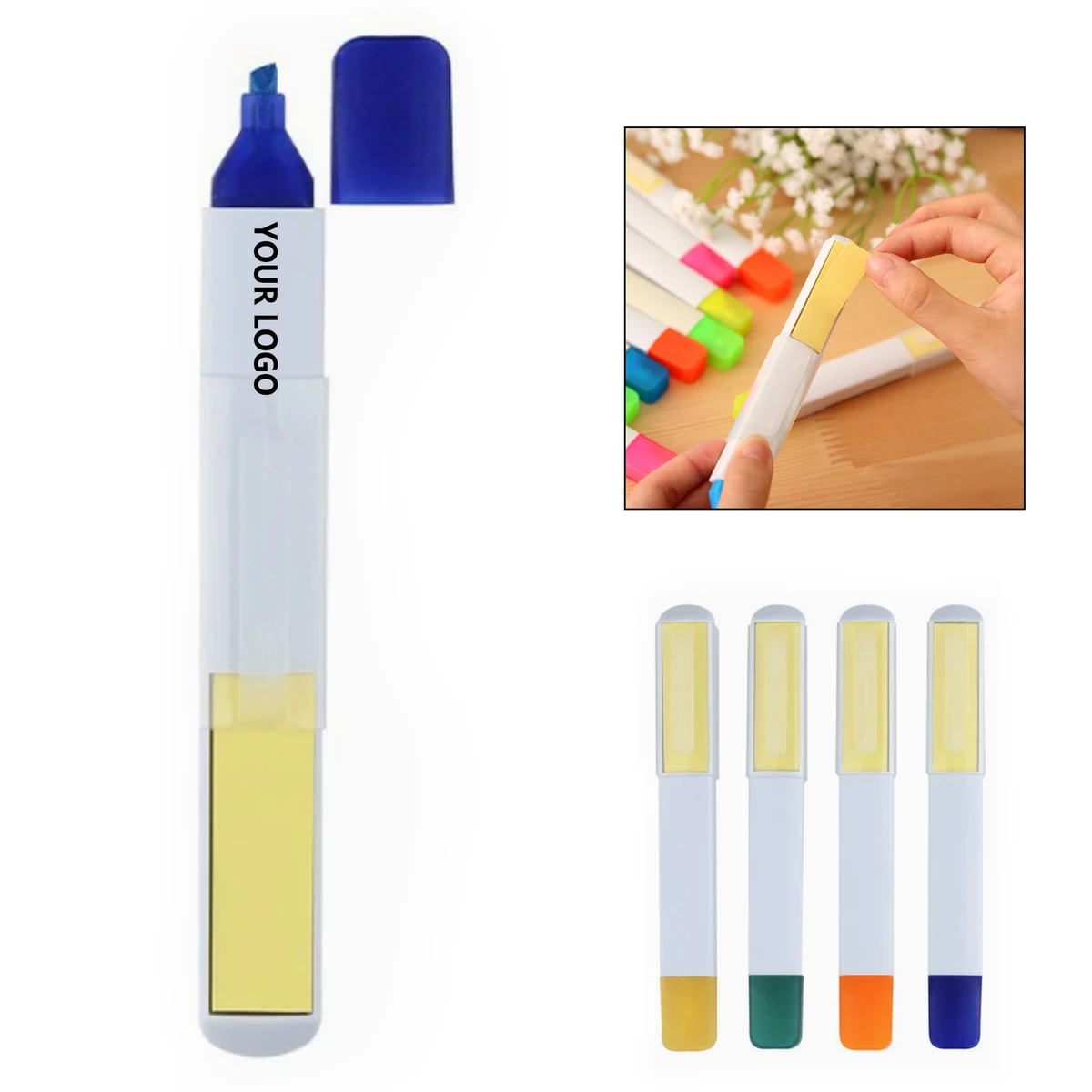 Highlighter Pen W/ Sticky Notes 1