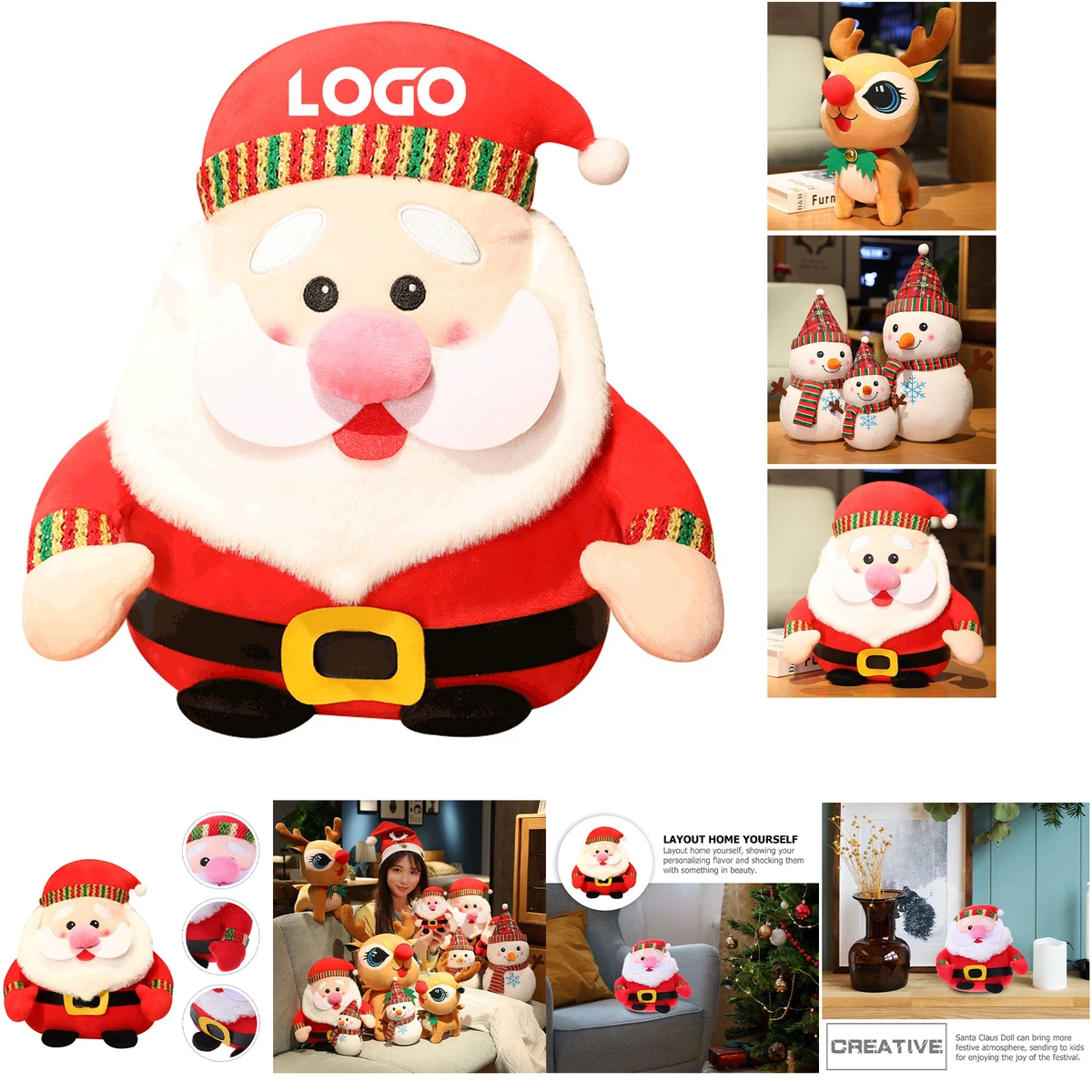 Stuffed Santa Claus Doll 1