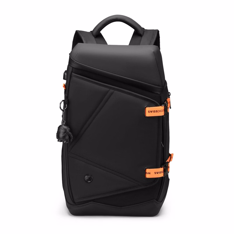 SwissDigital® SEON RFID USB Charging Port Waterproof Backpack