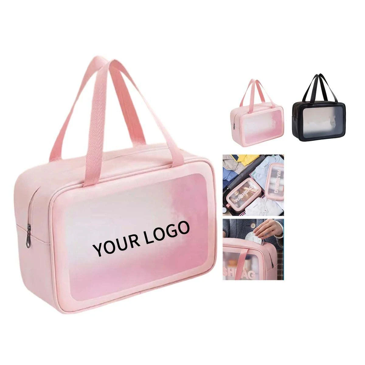 Waterproof PU Makeup Bag with Large Capacity 1
