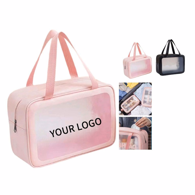 Waterproof PU Makeup Bag with Large Capacity