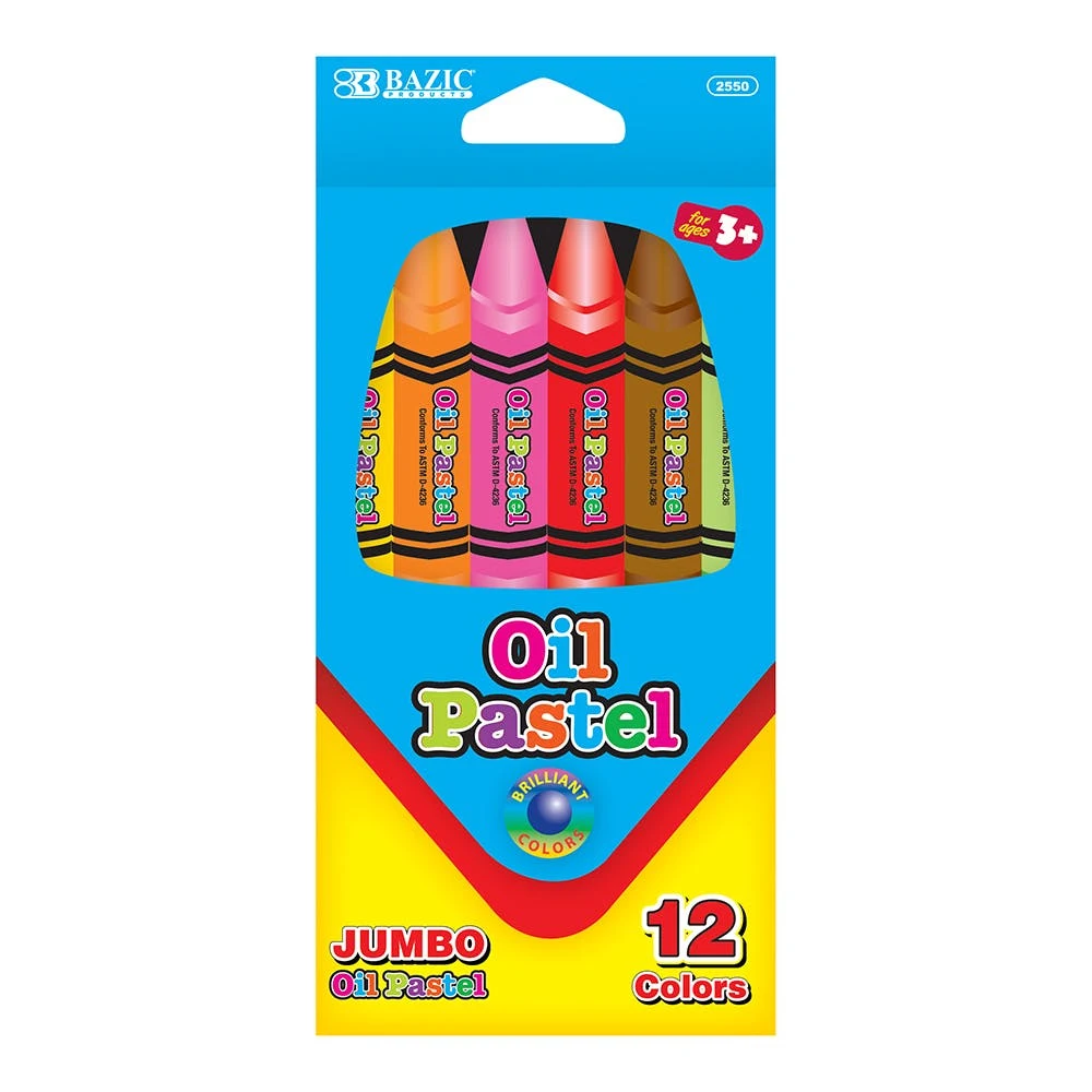 Jumbo Oil Pastels - 12 Colors 1