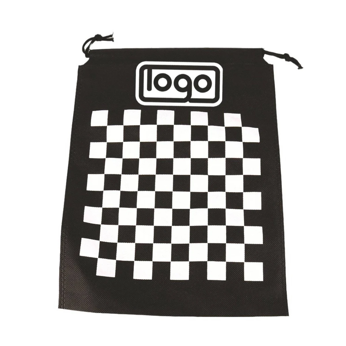 Portable Wooden Chess Set w/ Drawstring Pouch 1
