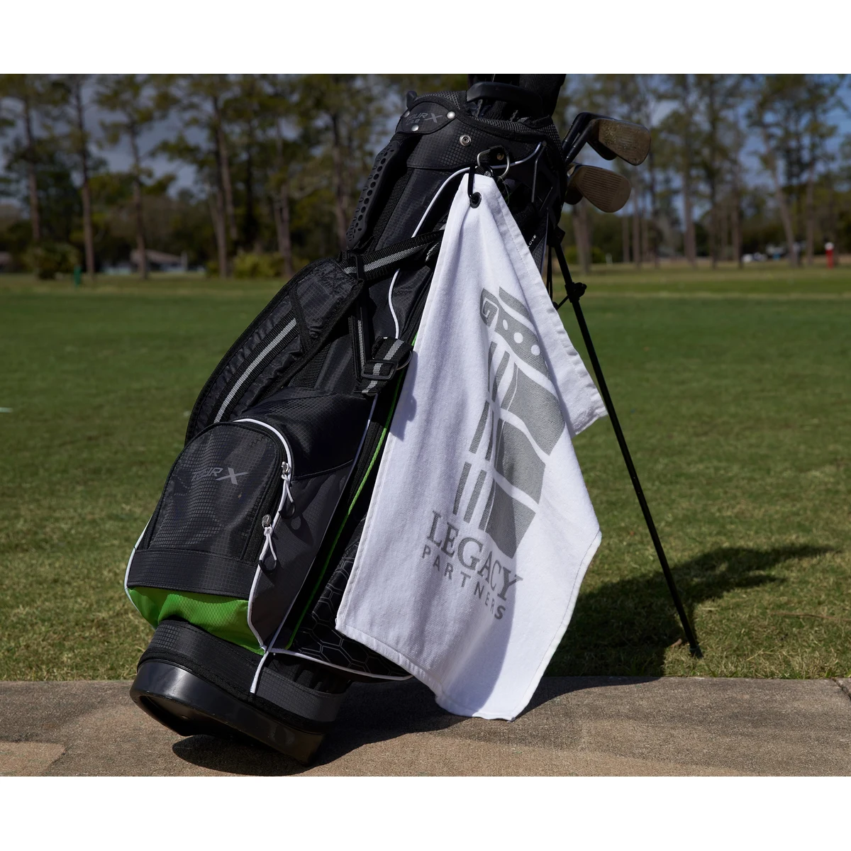 MaxxColor White Golf Towel ( 15" x 24" ) 1