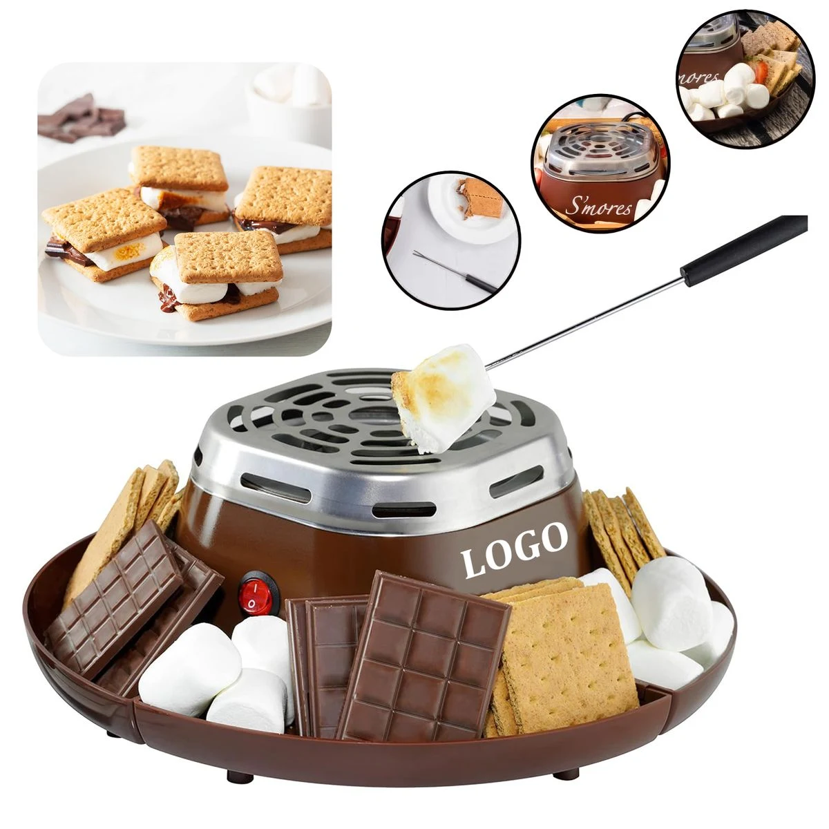 Smores Kit With Marshmallow Roasting Sticks 1