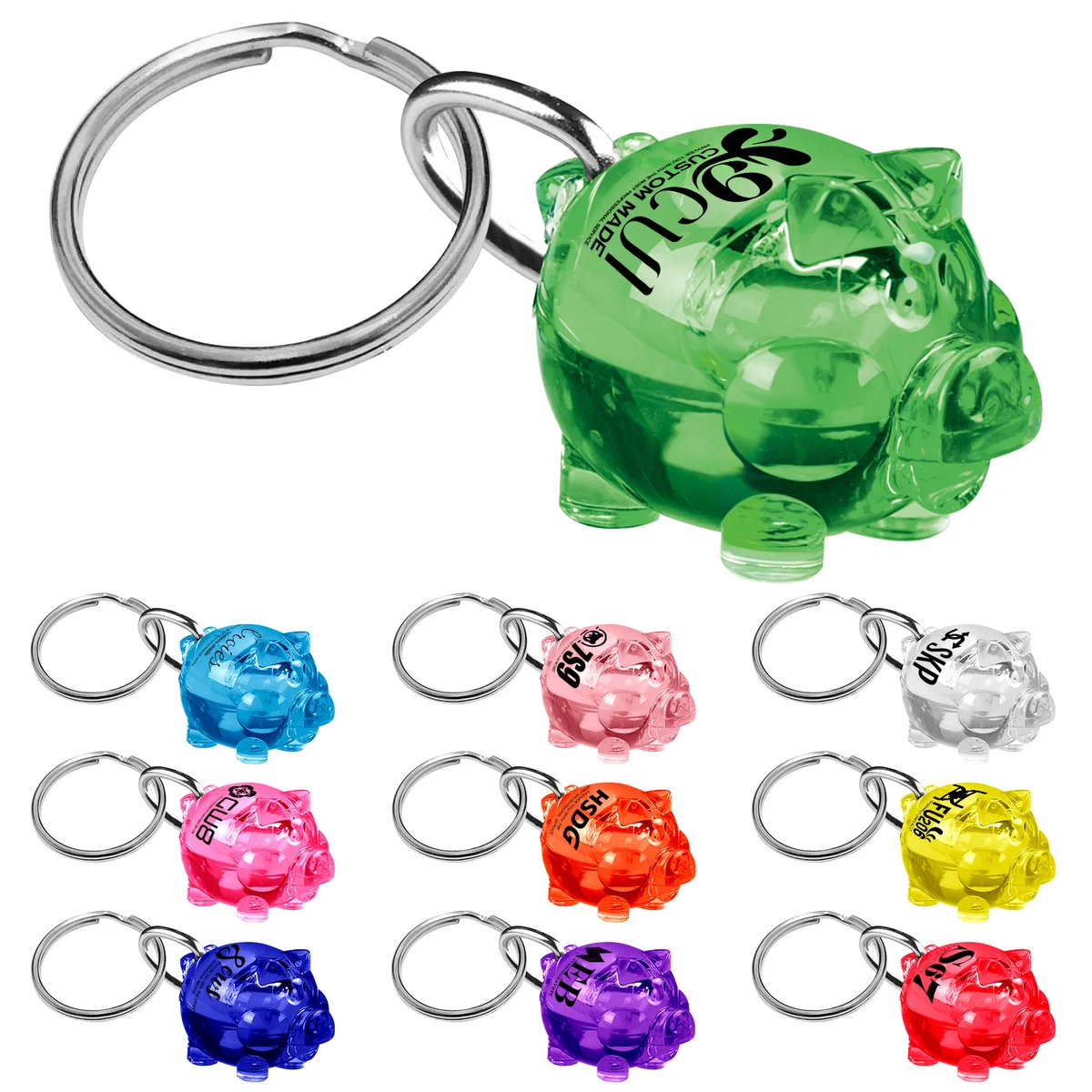 Solid Piggy Keychain 1