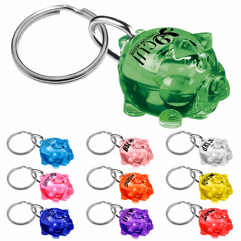 Solid Piggy Keychain