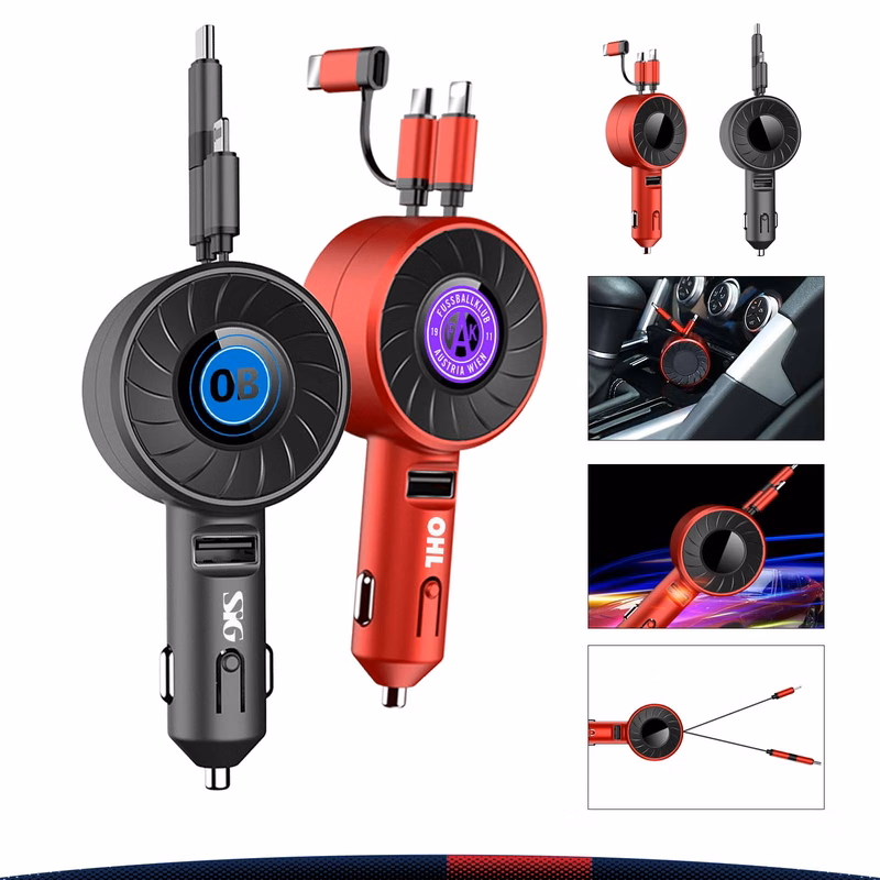 Turbo Retractable Car Charger