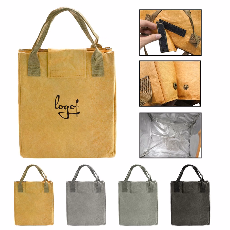 Thermal Cooler Kraft Lunch Bag