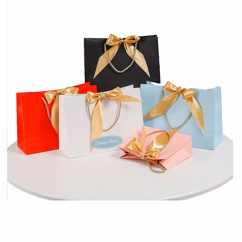 Custom Printed Bowknot Gift Bags for Fashion & Beauty Products