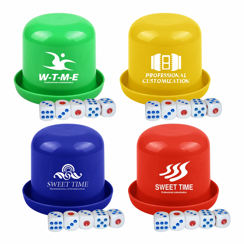 Plastic Game Dice Cup Set