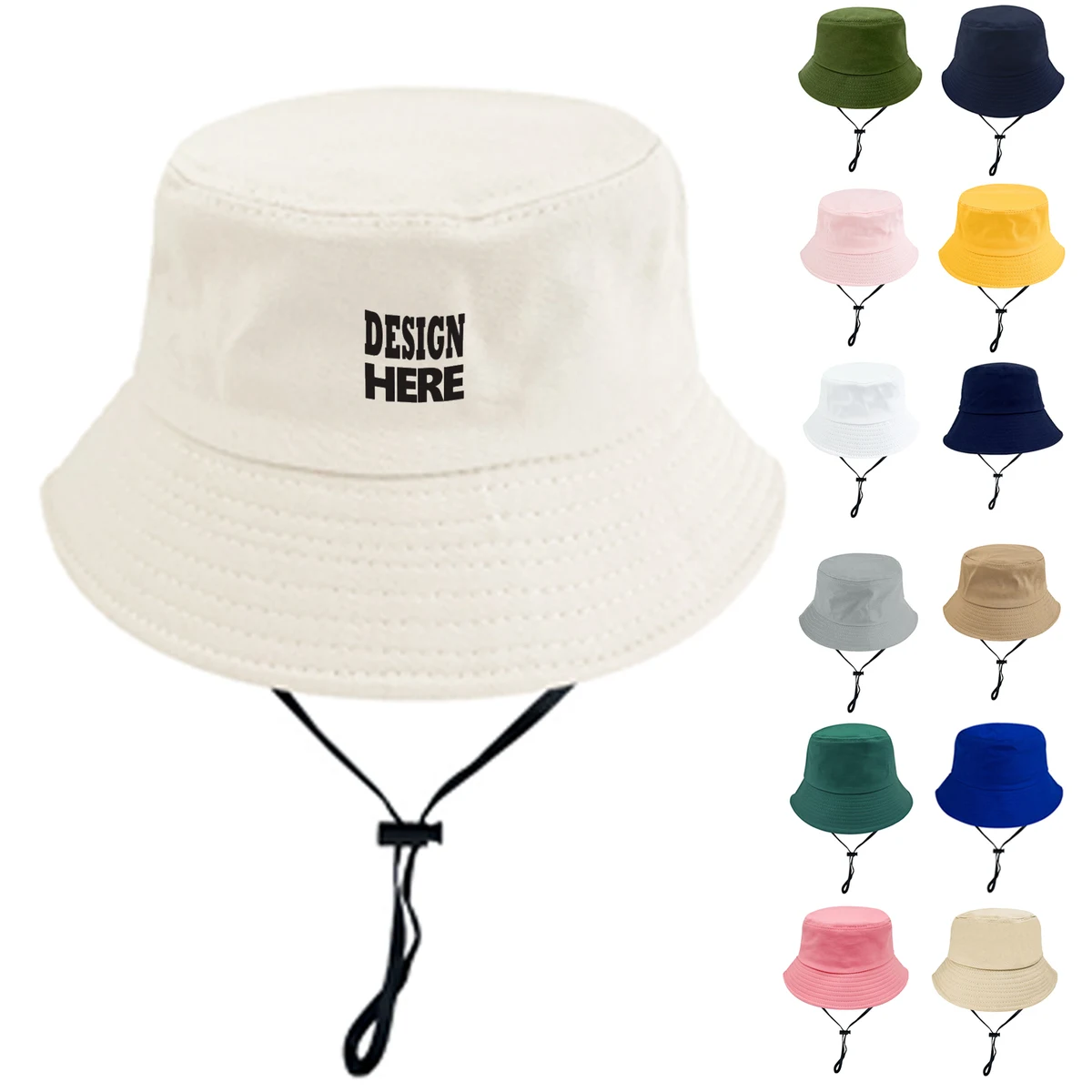 Natural Fiber Bucket Sun Hat 1