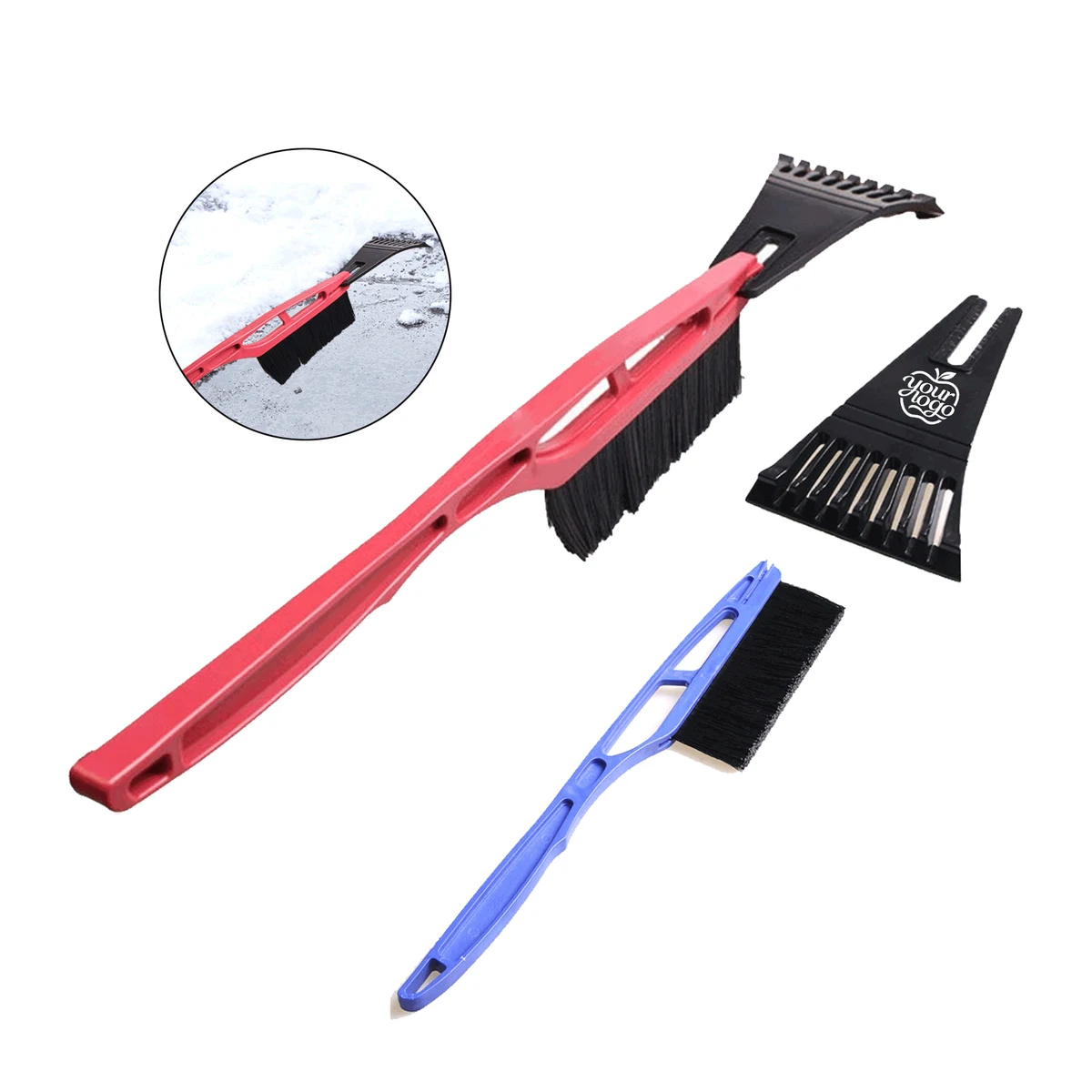 Ergonomic Car Snow Scraper for Rapid Ice Clearance 1