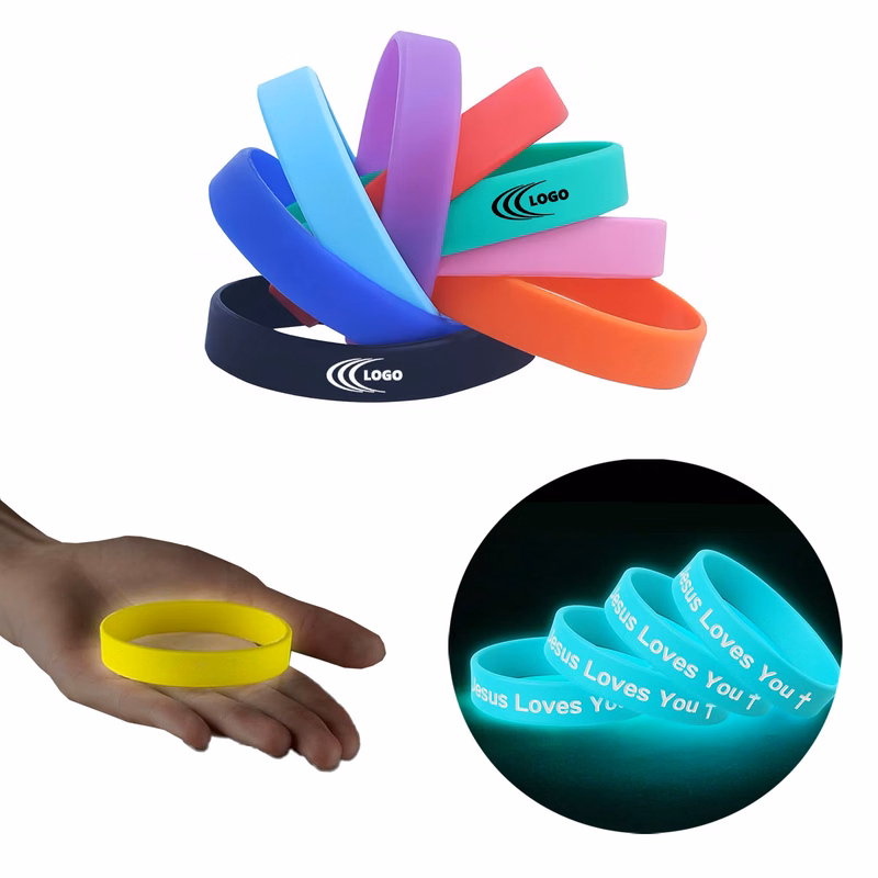 Customizable Glow-in-the-Dark Silicone Band