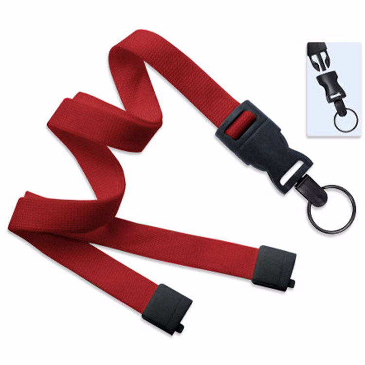 5/8" Lanyard w/ Breakaway and detach Split Ring