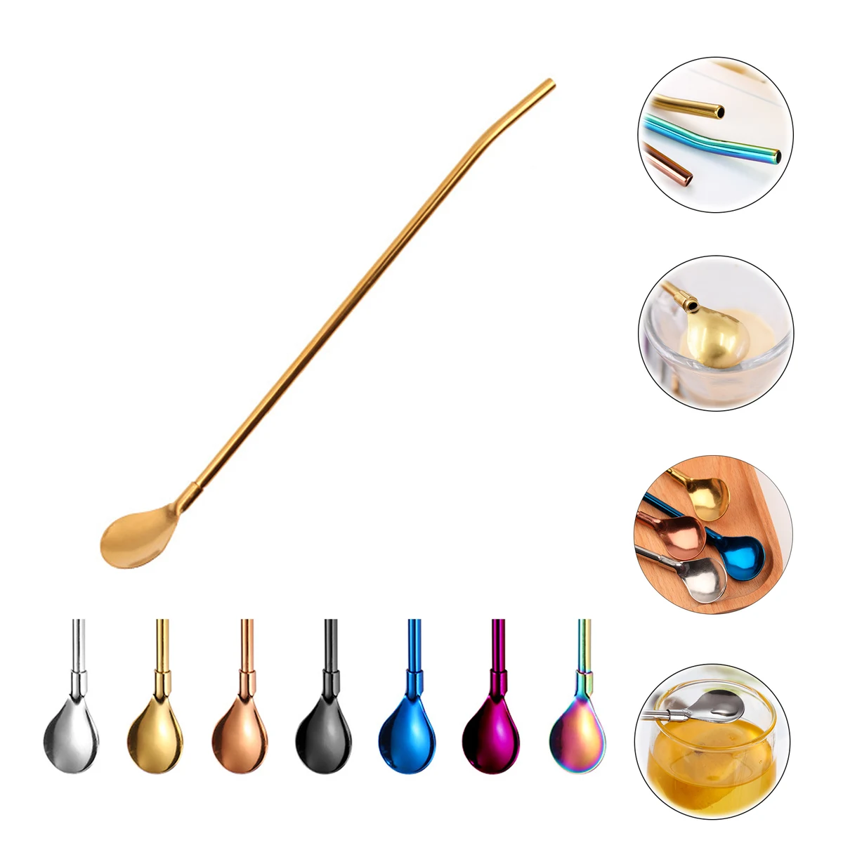 2 in 1 Stainless Steel Drinking Straw 1