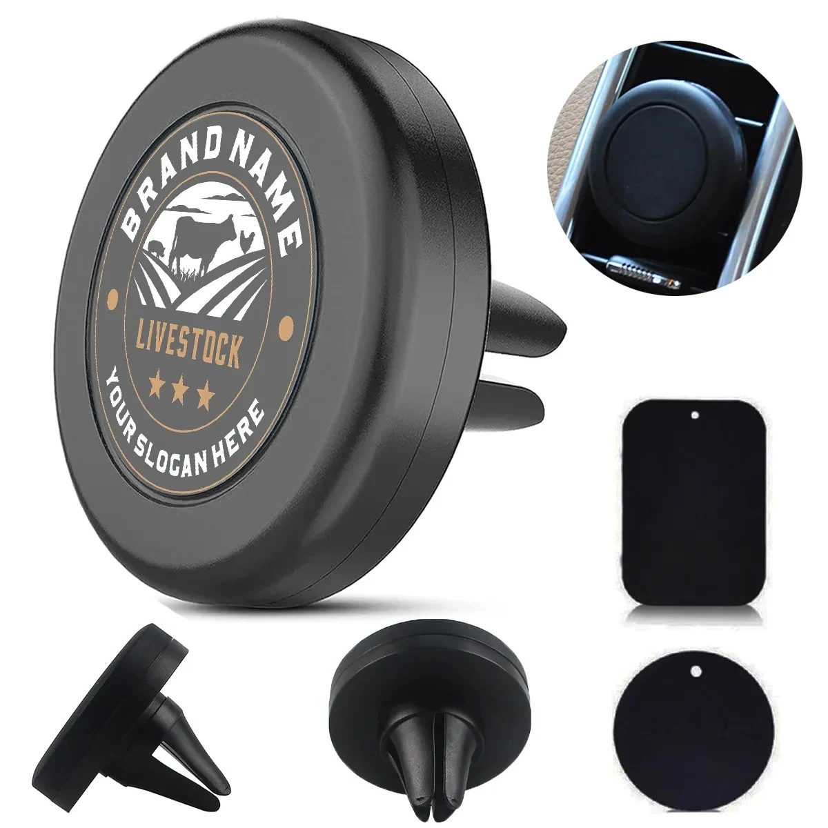 Portable Universal Air Vent Magnetic Car Mount Phone Holder 1