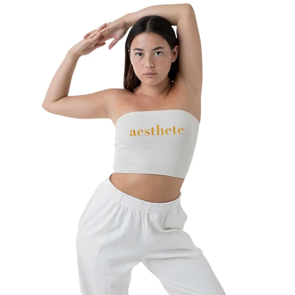 Cotton Spandex Tube Crop Top 1