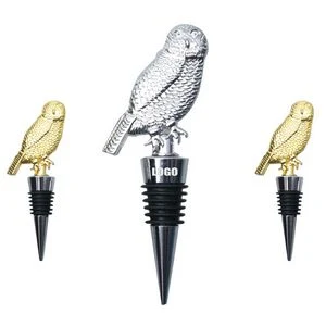 Charming Owl Wine Cork Bottle Stopper 1