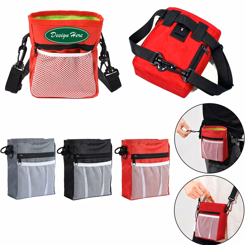 MOQ50 Oxford Fabric Pet Training Treat Waist Pouch