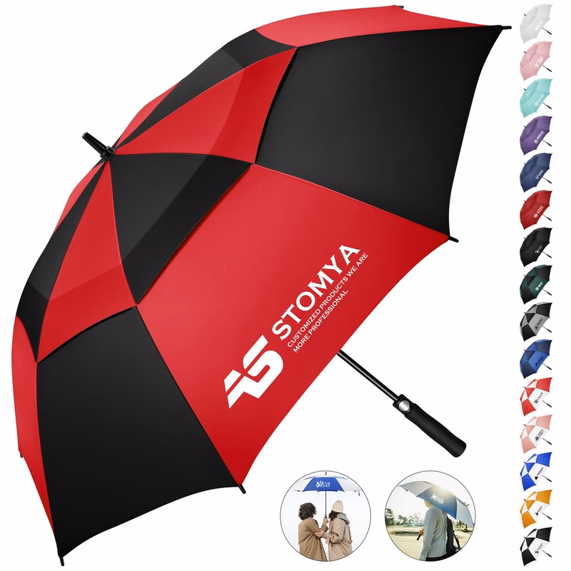 Auto Open Curved Golf Umbrella