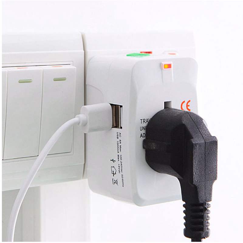 Universal Travel Power Adapter with Surge Protection