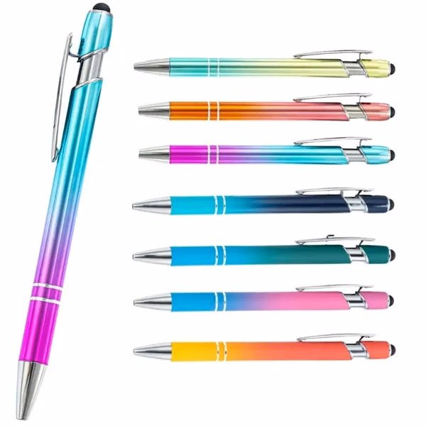 Custom Metal Ballpoint Pen & Stylus Combo — Dual Purpose Tech Tool for Professionals