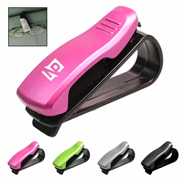 Custom Multipurpose Car Visor Clip Organizer — Driver Sunglasses & Essentials Storage
