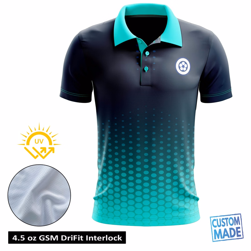 Full Sublimation Short Sleeve Polo - UPF DriFit - Men's, Women's, Kids'