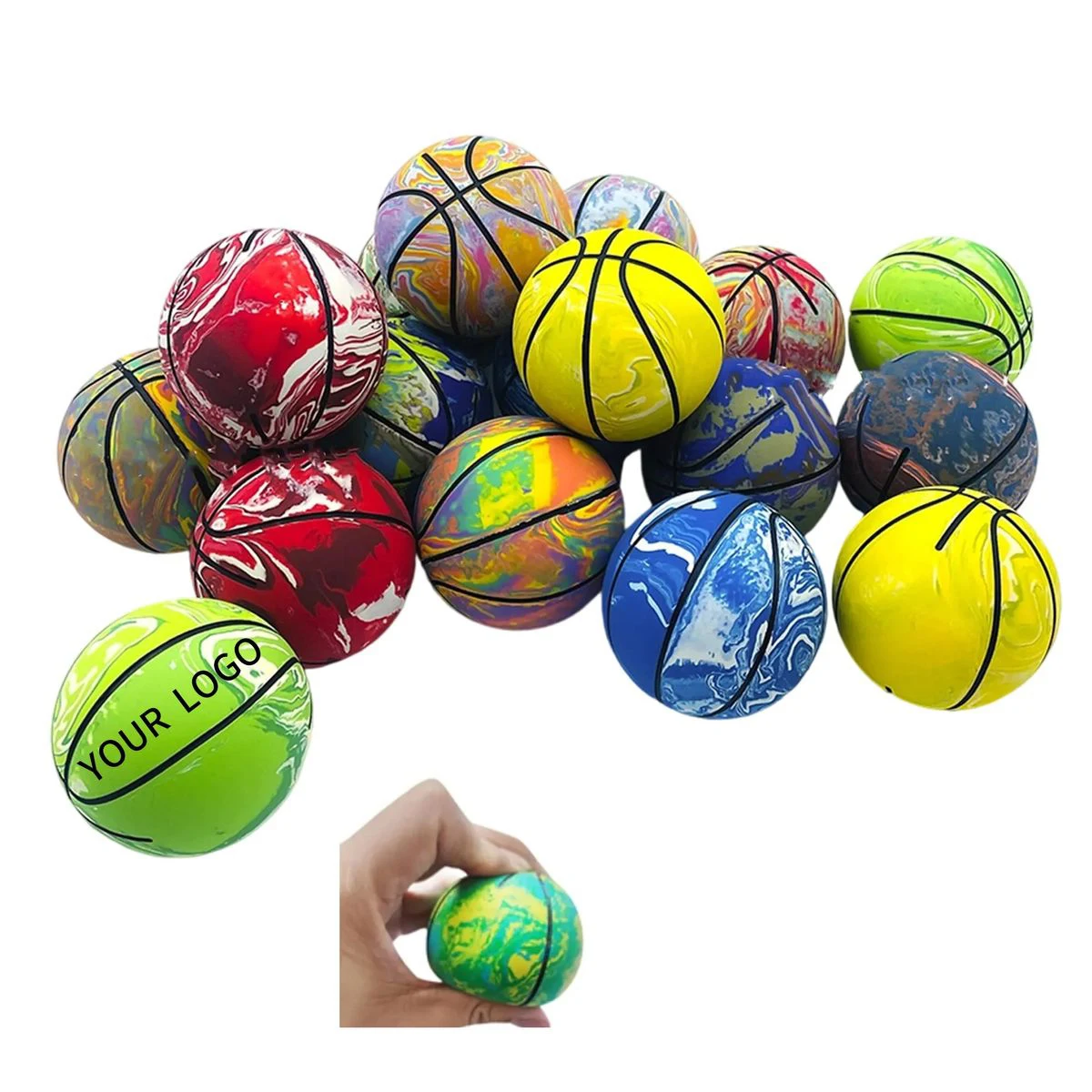 Mini Rubber Basketball Toy Ball for Pets and Kids 1