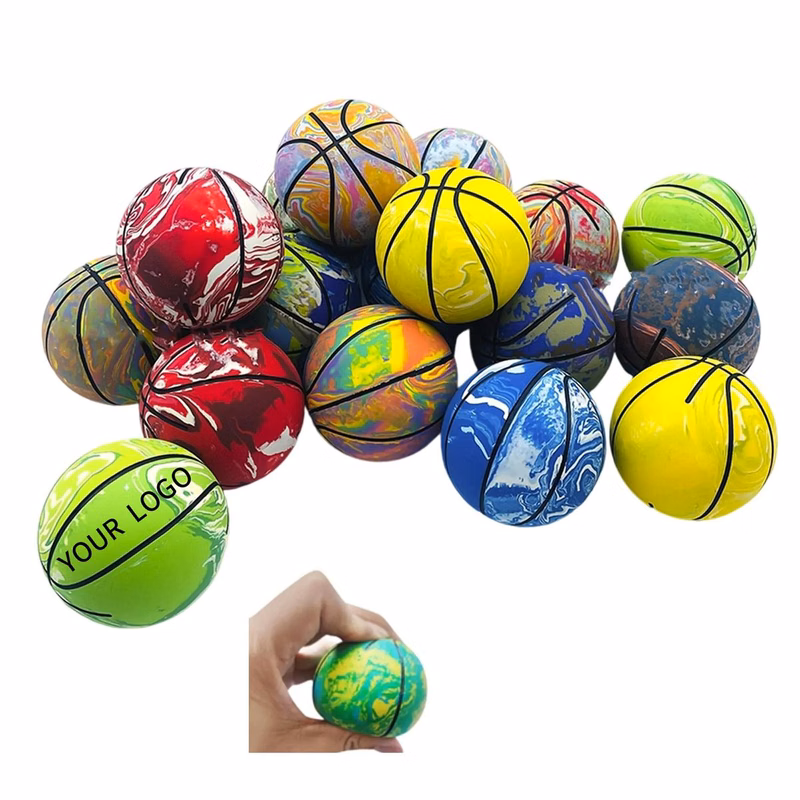 Mini Rubber Basketball Toy Ball for Pets and Kids