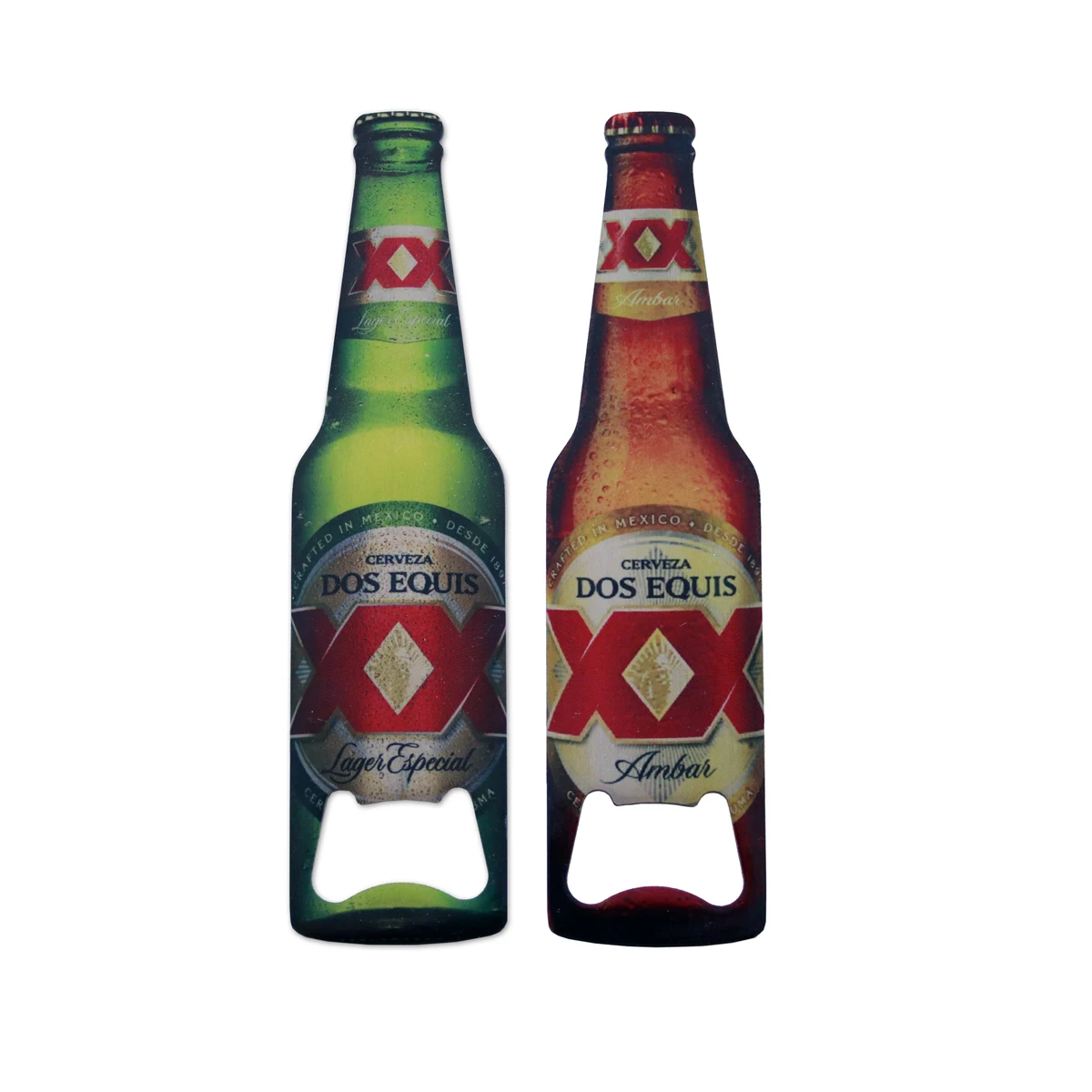 Sublimated Stainless Steel Bottle Opener - Bottle Shape (1.4375" x 5.75") 1