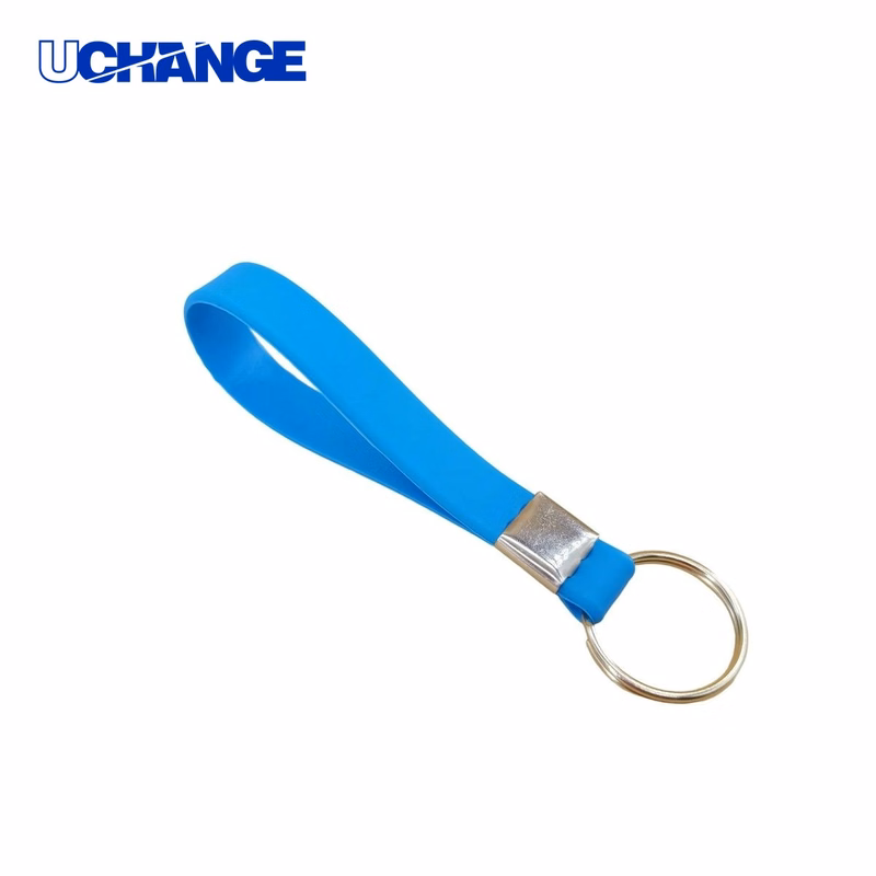 Silicone Wristband Key Chain Keychain for Corporate Giveaways
