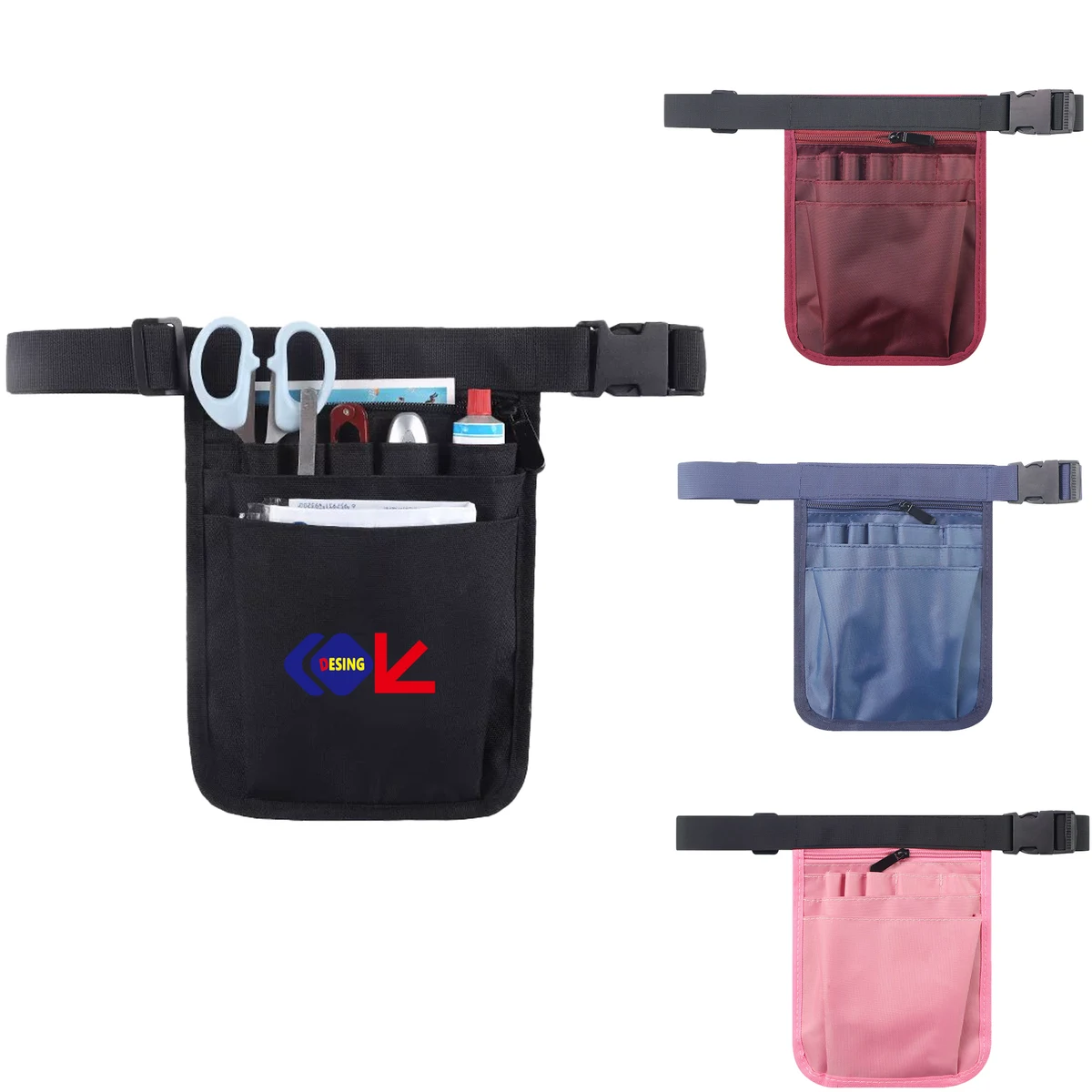 Hairdresser Tool Storage Waist Bag Nurse Nursing Portable Kit 1