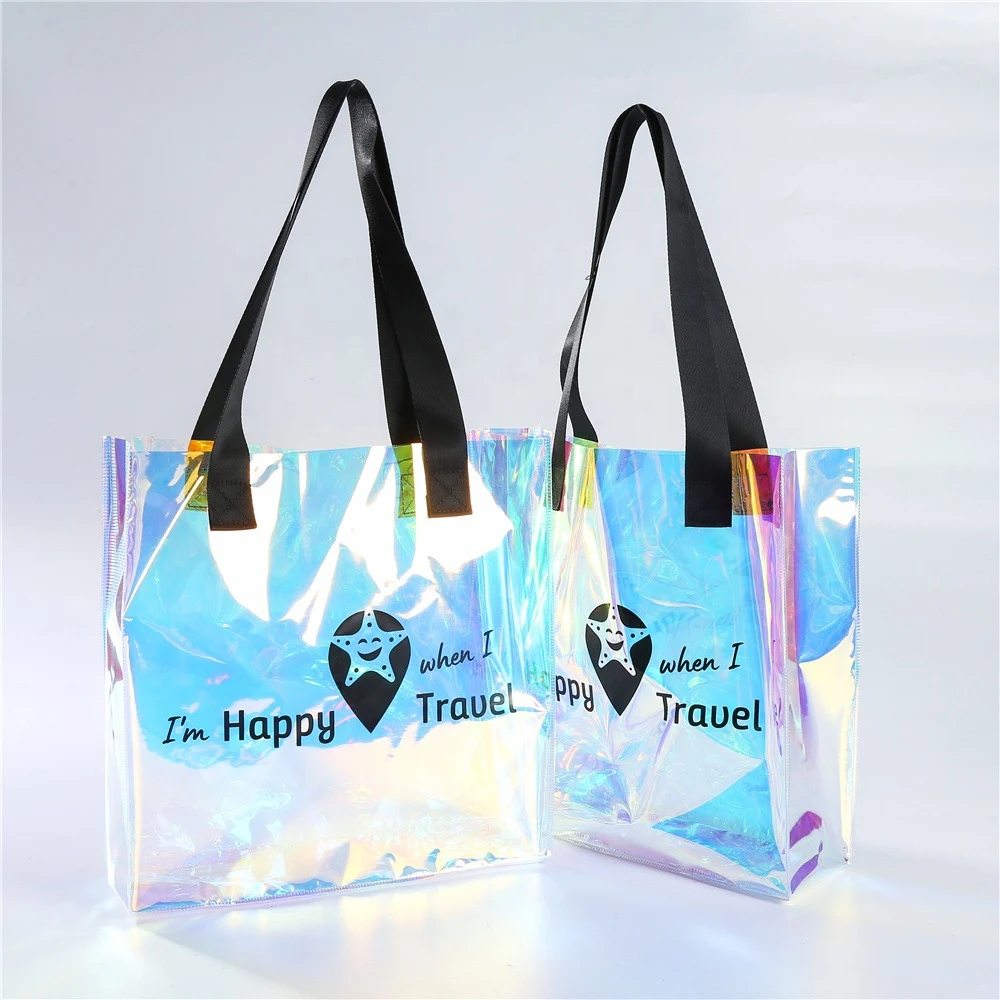 Holographic Clear Shopping Tote Bag 1